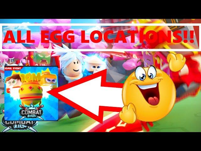 NEW COMBAT RIFT 10M EVENT!! ALL EGG LOCATIONS FOR 10M EGG!! Roblox Combat Rift