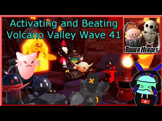 Activating and Beating the SECRET WAVE 41 on the Volcano Valley Rework - Tower Heroes