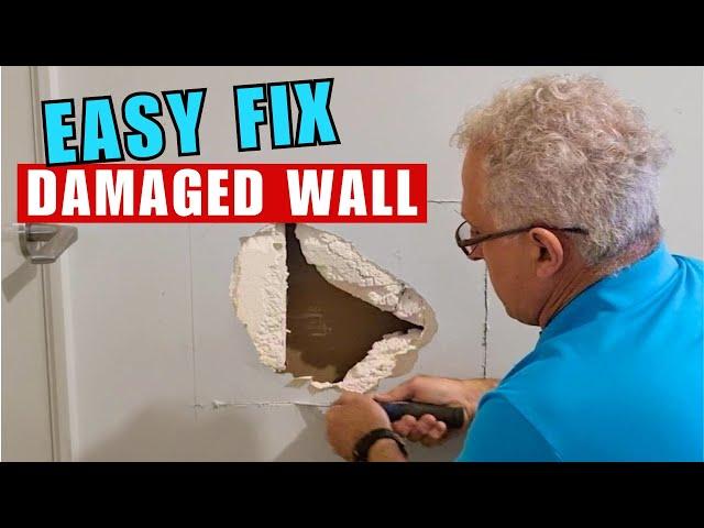 Fix Damaged Plasterboard the Right way, Quick & Easy Instructions!