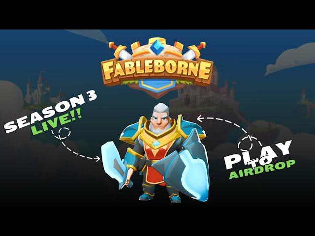 Fableborne season 3 Airdrop guide | Play to earn crypto game | New crypto earning offer