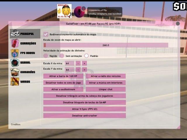 GameFixer 2.1.7 traduzido completamente em PT-BR com VOIP | Correção de bugs | Fps Up | UGenrl | R$.