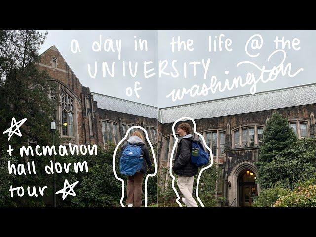 a day in the life of a university of washington student  | mcmahon hall dorm tour!