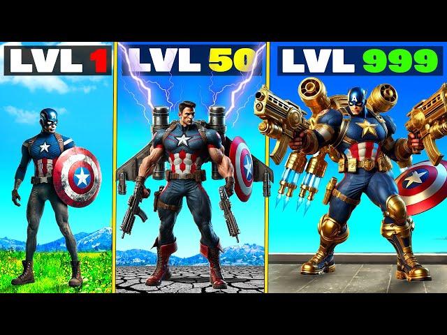 Level 1 CAPTAIN AMERICA to Level 1,000,000,000 CAPTAIN AMERICA in GTA 5