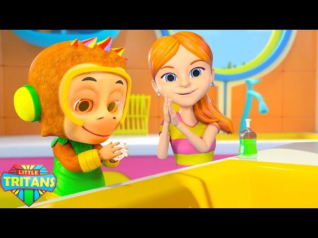 Wash Your Hands, Good Habits for Kids, Learning Videos by Little Tritans