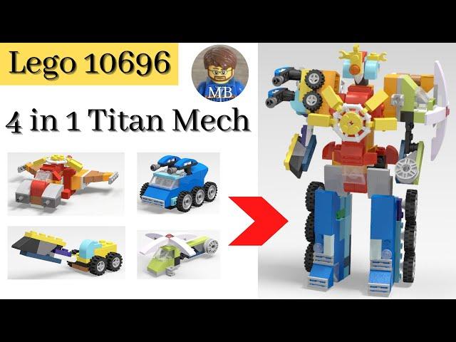 Lego classic 10696 - 4 in 1 Titan Mech - DIY instruction - building ideas