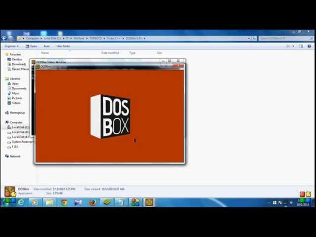 how to install turbo c++ in windows 7 using dosbox