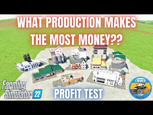 PRODUCTIONS PROFIT TEST - Farming Simulator 22