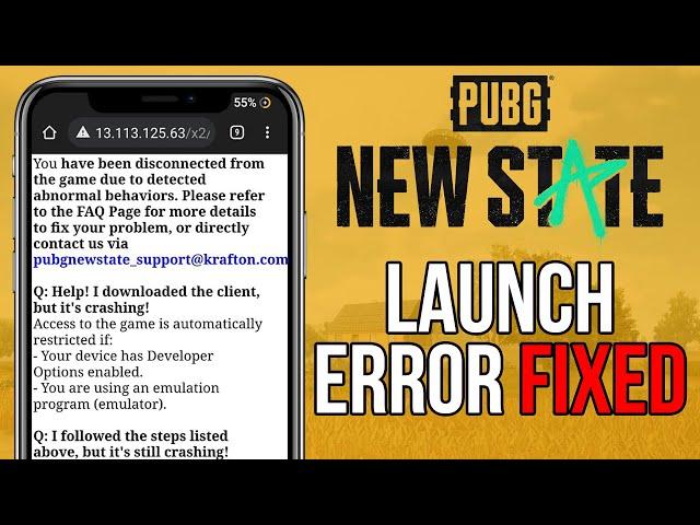 PUBG NEW STATE Not Opening Problem Solution | PUBG NEW STATE Developer Options Crash Fixed 100% Work