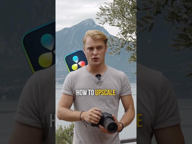 Upscale videos from HD to 4K in Davinci resolve #davinchiresolve #tutorial