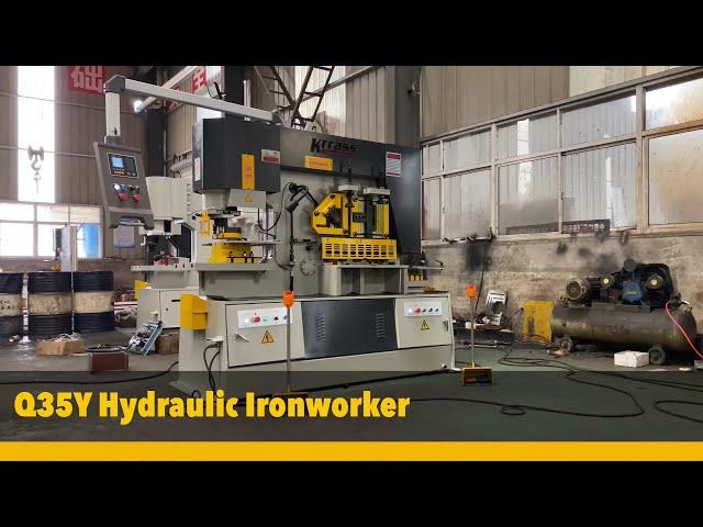 Hydraulic ironworker Machine combined for punching ,shearing ,notching ,bending functions KRRASS