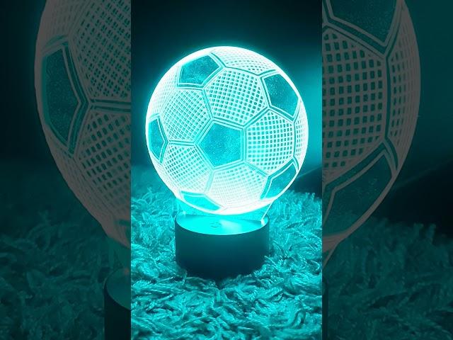 3D Optical illusion Football Night Light lamp with remote review