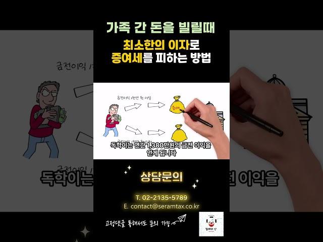 가족 간 돈을 빌릴 때 최소한의 이자로 증여세를 피하는 방법