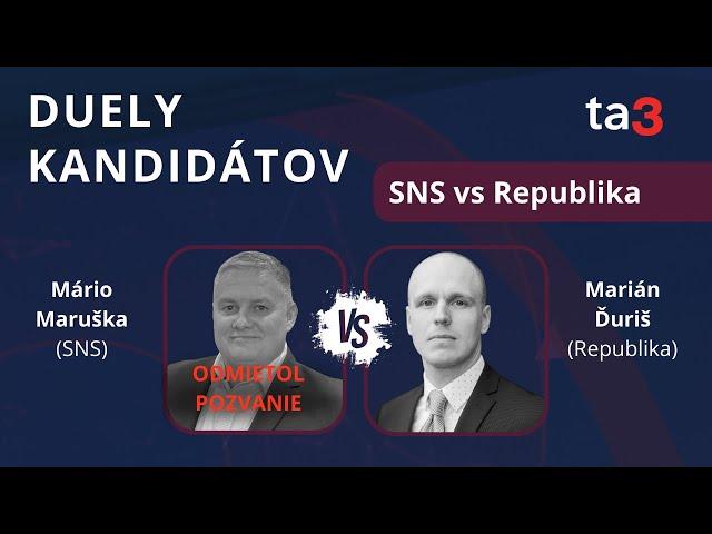 DUELY KANDIDÁTOV: Marián Ďuriš (Republika)