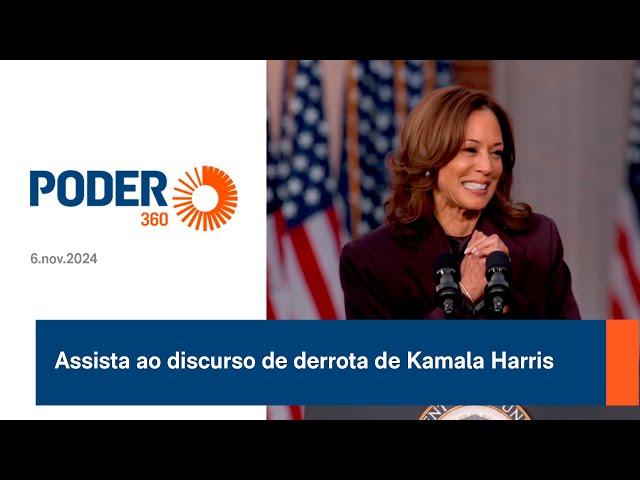 Assista ao discurso de derrota de Kamala Harris