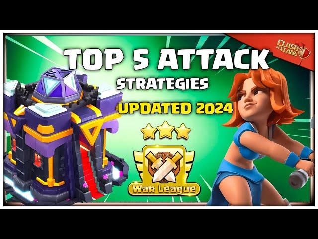 Top 5  BEST TH15 Attack Strategies for CWL in 2024 | Clash of Clans