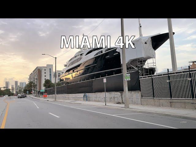 Miami to Palm Beach 4K - Morning Drive - Scenic Coastal Route