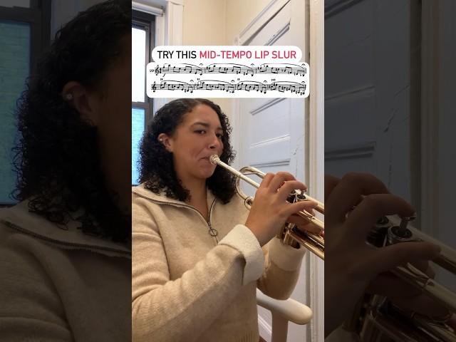 Try this mid-tempo lip slur exercise #trumpet #trumpetpractice #lipslurs