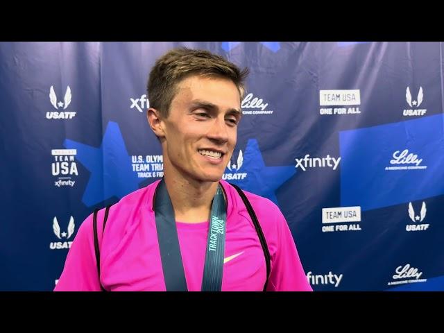 Conner Mantz said he thought of dropping out of the Olympic Trials 10k multiple times