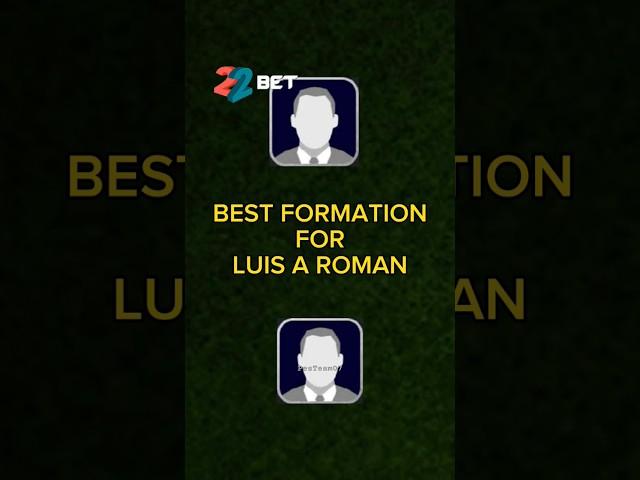 Best Formation  For Luis A Roman ||  Best Possession Game Formation ️ #efootball #viral #shorts