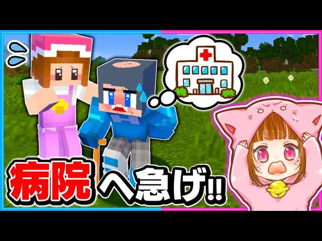 具合の悪いおじいちゃんちろるを助けろ!!【マイクラ/まいくら】