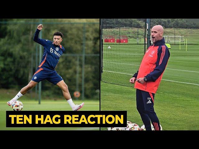 Ten Hag reaction on Jadon Sancho return to Manchester United training | Man Utd News