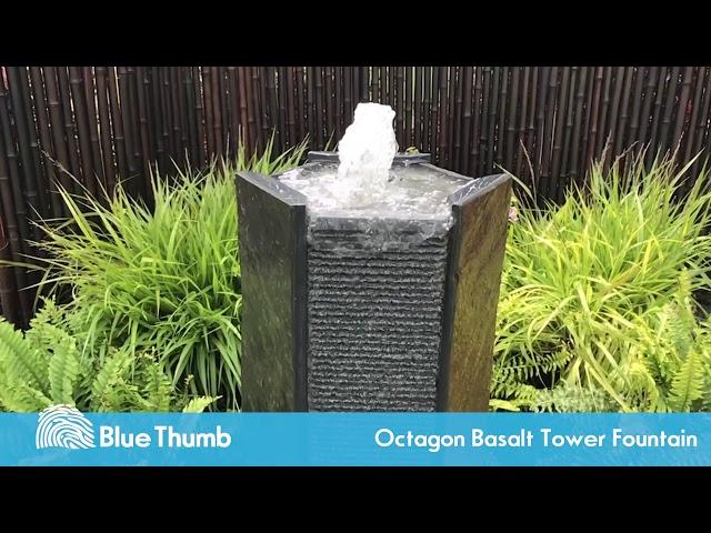 Octagon Basalt Tower Fountain