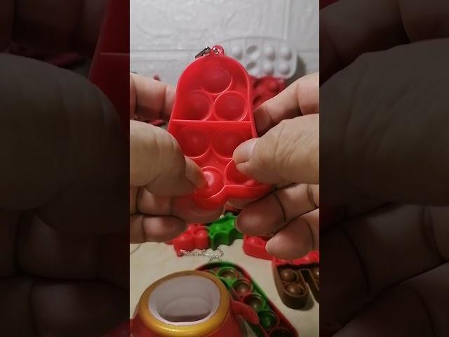 BINGE-ASMR CHRISTMAS SQUISHY POP IT TOY 6 #fidgettoys #christmasbell #binge