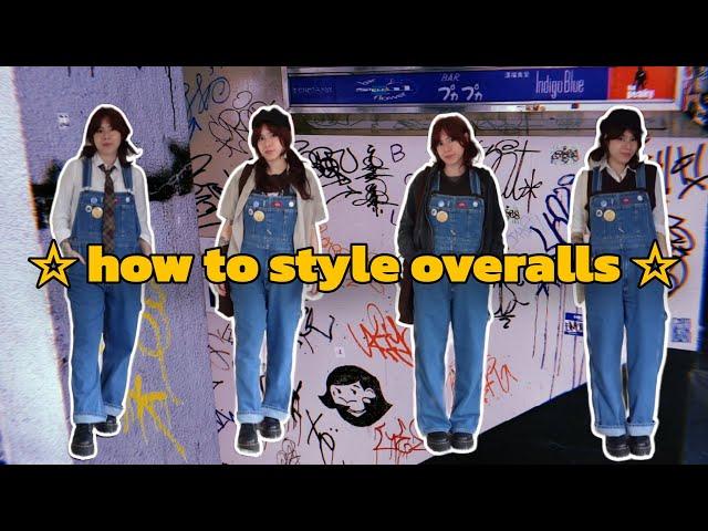 14 ways to style *YOUR* overalls/dungarees (i finally found the perfect pair!!)