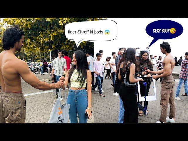 When Bodybuilder Propose Cute Girls  || Tiger Shroff Jaise Body ||