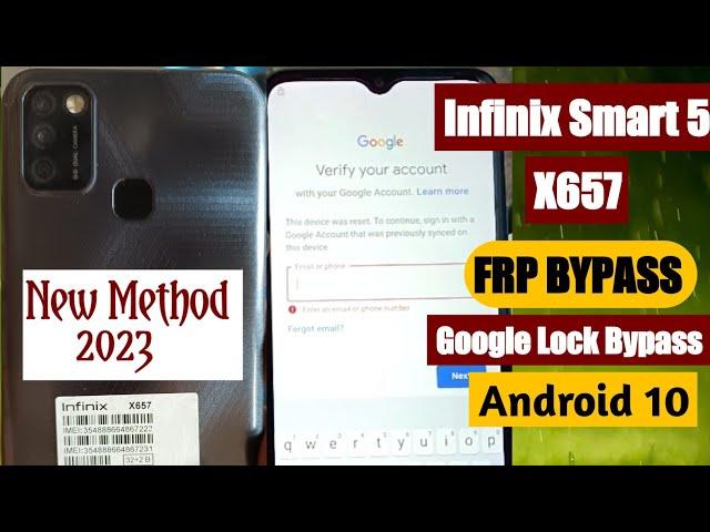 Infinix Smart 5 (X657) Frp Bypass Google Account Lock Android 10