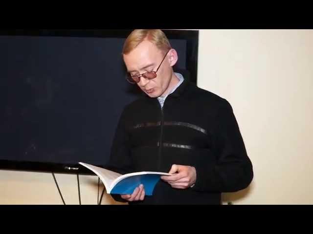Галерея уральской литературы - свои стихи читает В. Балабан