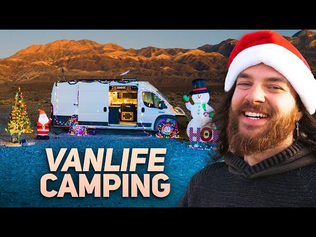 Vanlife Camping in Desert ALONE For Christmas