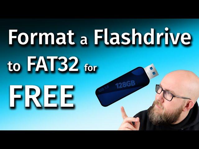 Formatting any Flashdrive to Fat32 | For flash drives OVER 32GB