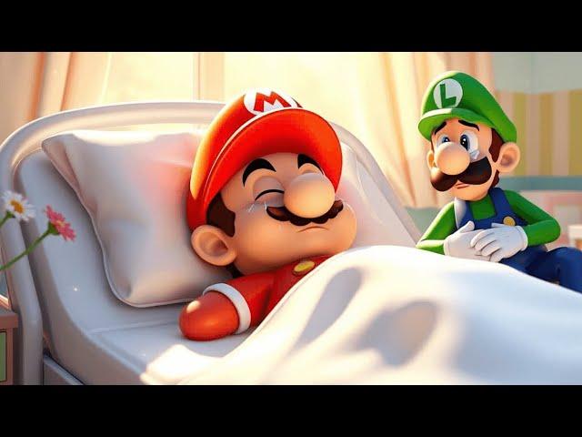 Mario's SURPRISING Death - Lego Luigi enter the Nintendo Switch to save Mario! Mario Story