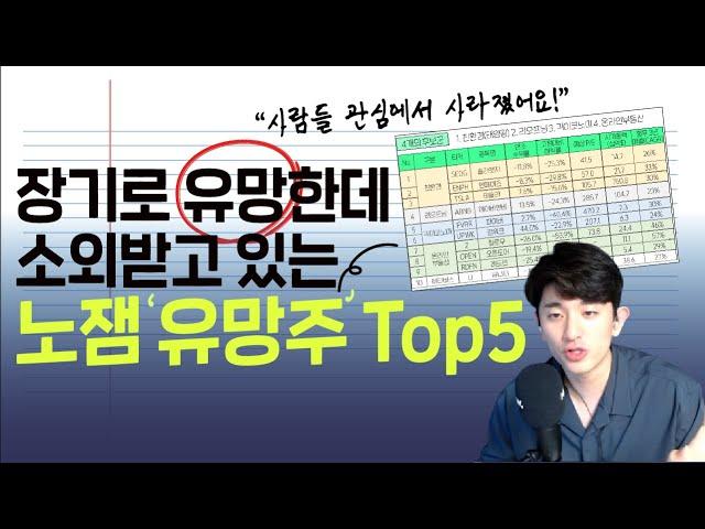 장기로 유망한데 사람들의 관심이 줄어든 주식 Top5(노잼 유망성장주)