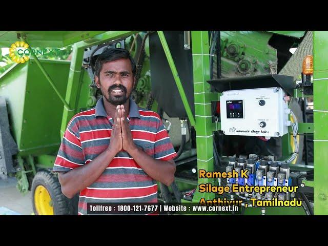 Cornext Silage Entrepreneur from Tamil Nadu - Automatic Silage Baler