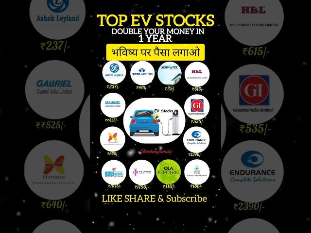 Top 10 EV stocks to invest for long-term #stockmarket #evstock #stotktobuynow