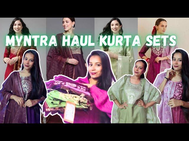 Myntra Kurta Sets Haul Under ₹1000