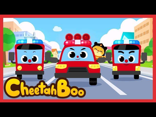 [NEW] The cool Fire engine! | Rescue Vehicles song | Nursery rhymes & Kids Song | #Cheetahboo