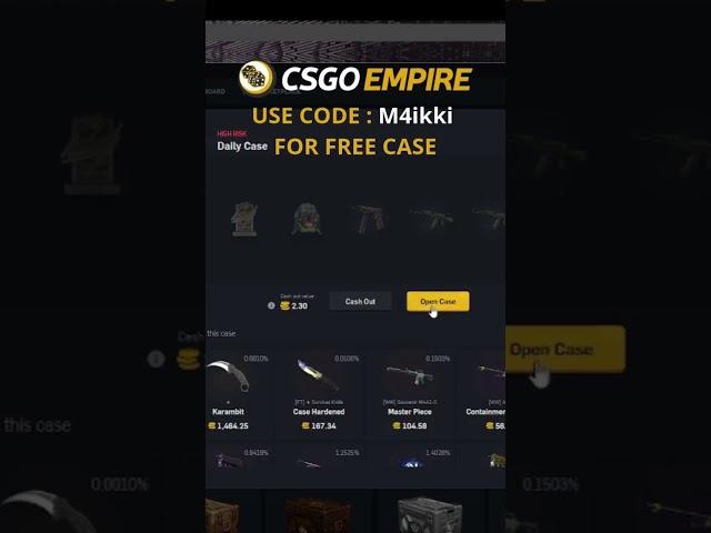 Day 16 opening csgoempire daily case #csgoempire #csgo #giveaway