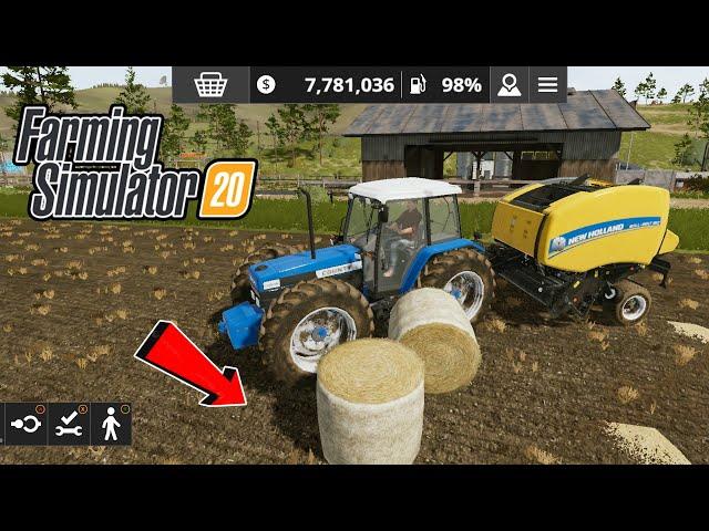 Fs20 mods 500+ Tractor Round Baler Load  | 4UBOSS
