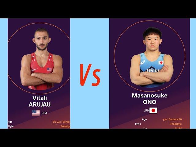 2024 Seniors World Championships - Semifinal 61 KG | Vito Arujau Vs Masnosuke Ono