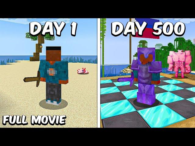 I Survived 500 Days in Hardcore Minecraft! (FULL MOVIE)