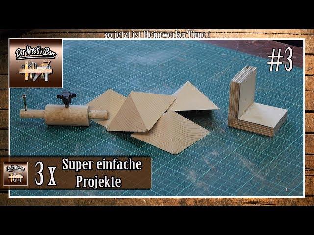 ️ 3 Super einfache Projekte aus Holz / 3