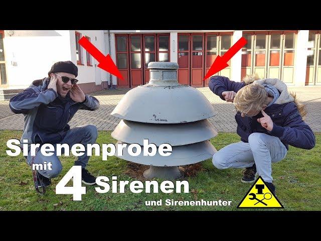 Sirenenprobe mit 4 Sirenen + On the road again mit Sirenenhunter