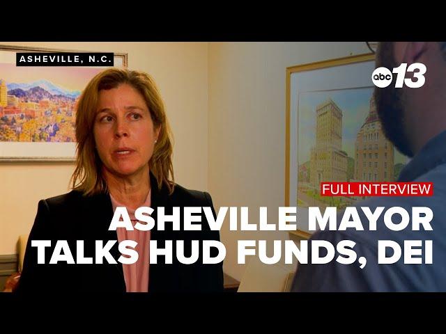 Asheville's mayor talks HUD disaster plan funds and the future of DEI