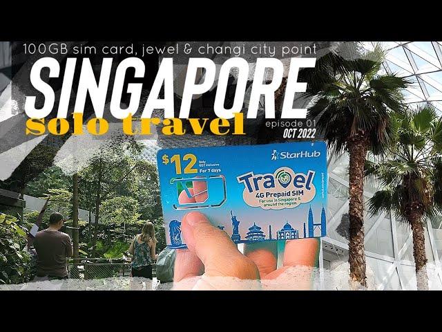 Day 1 Part 1 | 100GB Singapore Sim Card, Jewel & Exchanging Money  | Singapore 2022