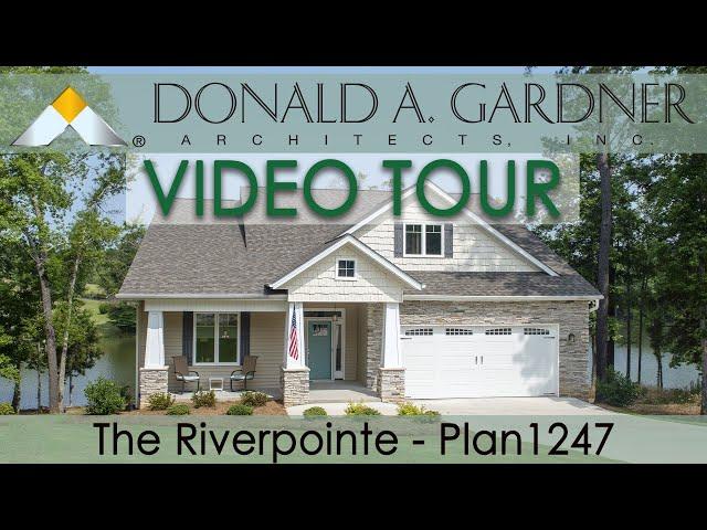 Narrow house plan with simple bungalow style | The Riverpointe