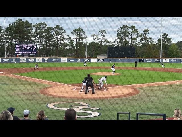 Nico Senese Fields Chopper at Third ⬆️1- USC Upstate Spartans vs Georgia Southern Eagles 11/9/2024