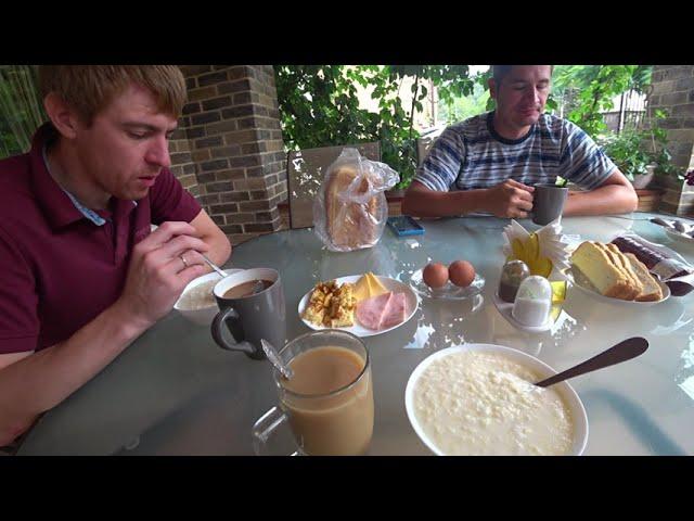 Адыгея/Даховская/Территория отеля "Аммонит"/Завтрак в отеле/Дорога к реке Белой/Adygea